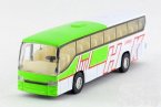 Alloy Made Kids Blue / Green Tour Bus Toy