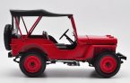 Red NOREV 1:18 Scale Diecast 1924 Willys SUV Model