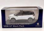 1:43 Scale White NOREV Diecast Peugeot 5008 GT Black Pack Model