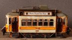 Yellow Vintage Medium Scale Tinplate Porto Tram Model