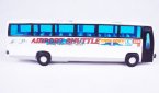 Pull-Back Function Kids White Airport Shuttle Tour Bus Toy