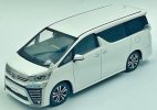 White 1:30 Scale Diecast 2020 Toyota Vellfire V6 MPV Model