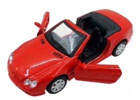 Red 1:43 Scale Diecast MERCEDES-BENZ SL500 Model