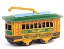 Green Mini Scale Tinplate Vintage Tram Model