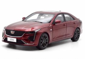 Red 1:18 Scale Diecast 2020 Cadillac CT4 Car Model