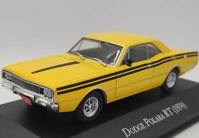 Yellow 1:43 Scale IXO Diecast 1974 Dodge Polara RT Model