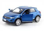 Blue / Golden 1:36 Scale Kids Diecast VW T-ROC SUV Toy