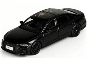 1:64 Scale Matte Black Diecast 2024 Audi S8L D5 Car Model