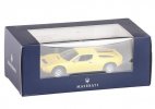 1:43 Scale Yellow Diecast Maserati Merak 3000 SS Model