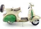 Vintage 1:6 Colorful Painting Tinplate Vespa Scooter Model