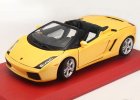 1:18 Silver / Yellow Diecast Lamborghini Gallardo Spyder Model