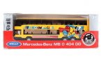 Yellow Diecast Mercedes Benz MB O 404 DD Double Decker Bus Toy