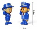 White Police Theme RC Bus With Two Policeman Cartoon Figure