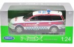 1:24 Scale Welly White-Red VW Passat Hong Kong Police Car Model