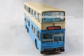 1:76 Scale Blue NO.101 Hong Kong Double Decker City Bus Toy