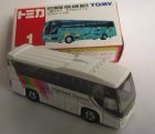 Mini Scale White Kids TOMY 2007 ISUZU GALA Tour Bus Toy