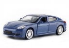 White / Blue 1:43 Scale Kids Diecast Porsche Panamera S Toy