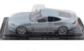Blue 1:43 Scale DEA Diecast Jaguar XK Coupe Model