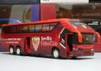 Red Sevilla F.C. Painting Kids Diecast Coach Bus Toy