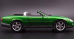 Green 1:18 Scale Ertl Diecast Jaguar XKR Roadster Model