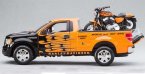 1:24 Scale Black-Orange MaiSto Die-Cast Ford F150 Pickup Model