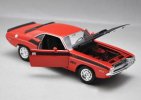 1:24 Red / Blue Welly Diecast 1970 Dodge Challenger T/A Model