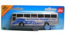 1:87 Mini Scale Silver Kids Tour Bus Toy Model