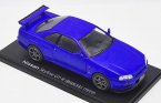 Blue 1:24 Scale Diecast 1999 Nissan Skyline GT-R Model