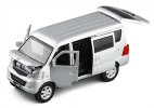 White / Silver 1:32 Scale Kids Diecast Changan S460 Van Toy