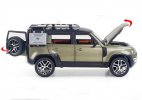 1:24 Scale White /Silver /Green Diecast Land Rover Defender Toy