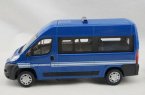 Blue 1:43 Scale Diecast Peugeot BOXER Model