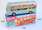 Kids Gray / Orange Plastics Electric Tour Bus Toy