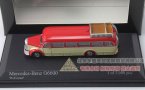 Red-Yellow 1:160 Minichamps 1950 Mercedes-Benz O6600 Bus Model