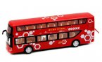 Red / Blue / Green 1:48 Scale Kid Diecast Double Decker Bus Toy