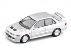 1:64 Black / Silver Diecast Mitsubishi Lancer Evolution II Toy