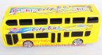 Kids Bright Yellow Electric Double-Deck City Bus Toy