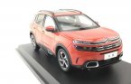 White / Orange 1:18 Scale Diecast Citroen C5 Aircross SUV Model