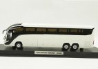 White / Blue Diecast Marcopolo G8 Paradiso 1200 Coach Bus Model