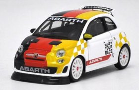 1:43 Bburago Diecast Germany National Flag Abarth 500 Model