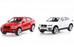 1:43 Scale Red / White Rastar Diecast BMW X6 Model