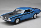 1:24 Red / Blue Welly Diecast 1970 Dodge Challenger T/A Model