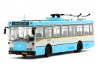 1:64 Scale Blue Diecast Huayu BJD WG120A Trolley Bus Model