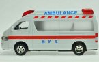 Pull-Back Function 1:32 Scale White Kids Toyota Ambulance Toy