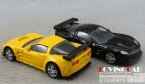 Black / Yellow Kids 1:64 Scale Diecast Chevrolet Corvette Toy