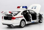 Black / White 1:32 Scale Police Kids Diecast VW Passat Toy