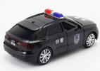 1:36 Scale Kids Black Police Diecast Audi Q8 SUV Toy