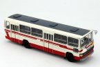 White-Red 1:64 Scale NO.351 Die-Cast BeiJing Bus Model