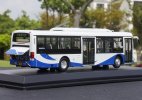 1:64 Scale Blue-White Diecast Volvo B7RLE City Bus Model