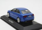 Blue / Silver Minichamps 1:43 Scale Diecast Audi RS 4 Model