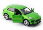 1:36 Scale Kids Blue / Green Diecast Porsche Macan S SUV Toy